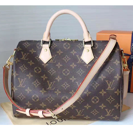 Louis Vuitton Tela Monogramma Speedy Bandouliere 30 M41112