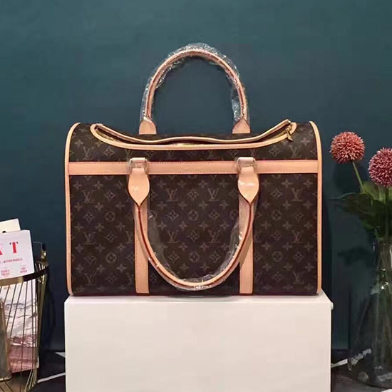 Louis Vuitton Trasportino Per Cani In Tela Con Monogramma 50 M42021