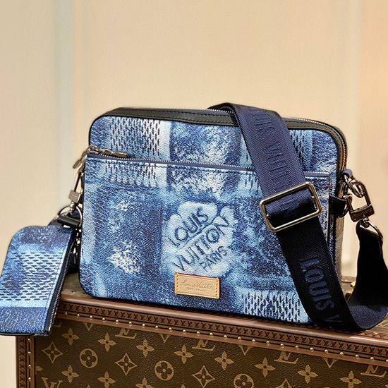 Louis Vuitton Trio Messenger Blu N50068