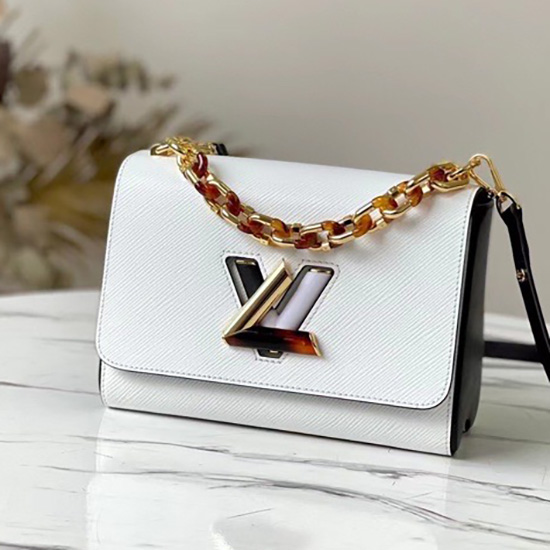 Louis Vuitton Twist Mm Bianco M58715