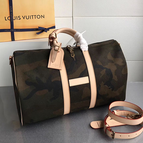 Louis Vuitton X Supremo Keepall 45 Mimetico M43466