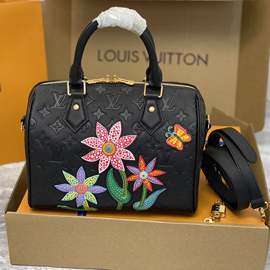 Lv X Yk Speedy Bandouliere 25 Nero M46415