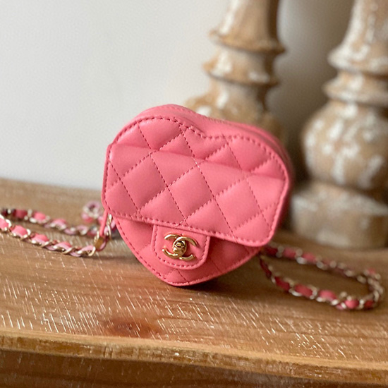 Marsupio Chanel In Pelle Di Agnello Rosa As81202