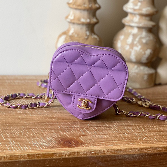 Marsupio Chanel In Pelle Di Agnello Viola As81202