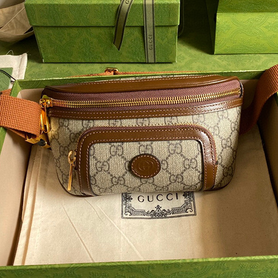 Marsupio Gucci Con G Intrecciate Marrone 682933