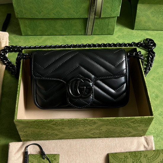 Marsupio Gucci Gg Marmont Nero 699757