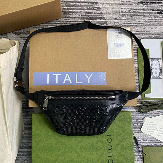 Marsupio Gucci In Rilievo Gg Nero 658582