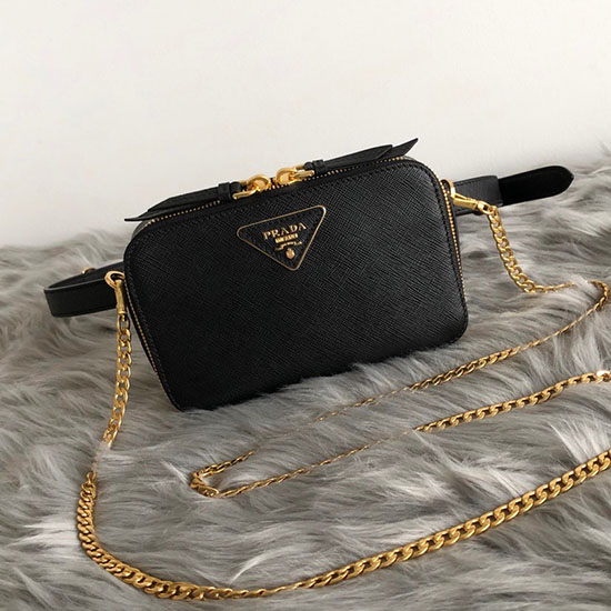 Marsupio Prada Odette In Pelle Saffiano Nero 1bl019