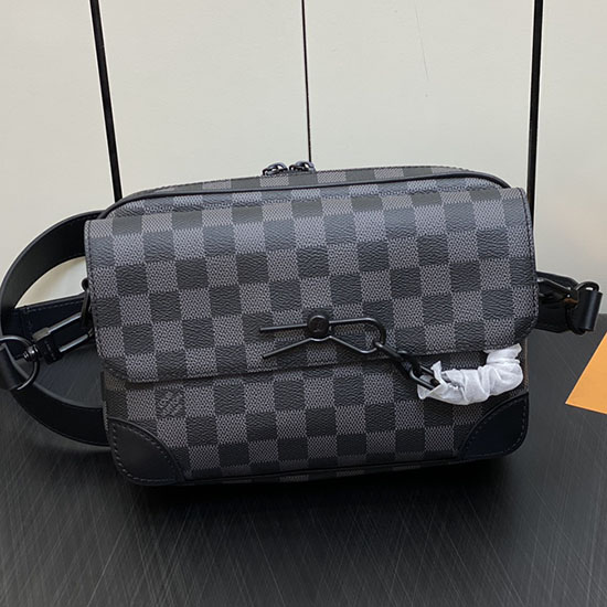 Messenger A Vapore In Tela Grafite Lv Damier M46795