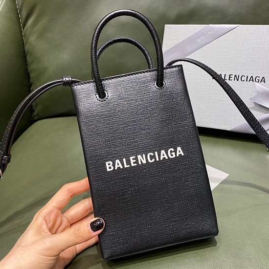 Porta Cellulare Shopping Balenciaga Nero 593826