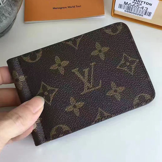 Portafoglio A Pince In Tela Monogramma Louis Vuitton M66543