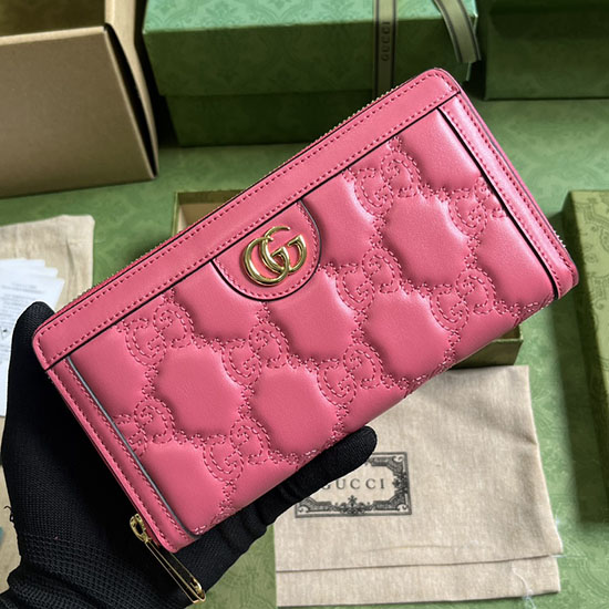 Portafoglio In Pelle Gucci Rosa 723784