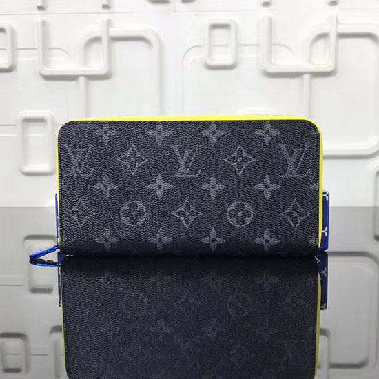 Portafoglio Louis Vuitton Con Nastro In Tela Monogram Nero M60019