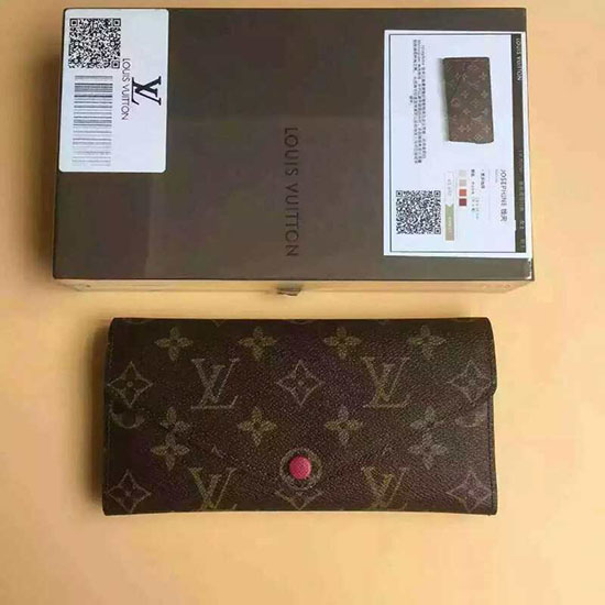 Portafoglio Louis Vuitton Josephine In Tela Monogram Fucsia M41739