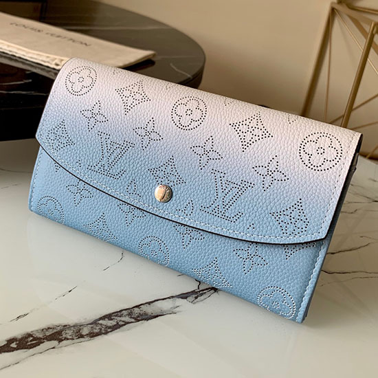 Portafoglio Louis Vuitton Mahina In Pelle Iris Blu M60143