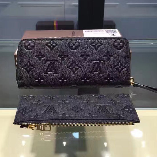 Portafoglio Louis Vuitton Monogram Empreinte Clemence Noir M60171