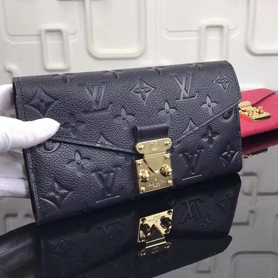 Portafoglio Louis Vuitton Monogram Empreinte Metis Nero M62459