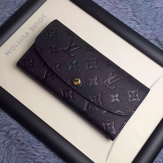 Portafoglio Louis Vuitton Monogram Impresso Emilie Nero M62369