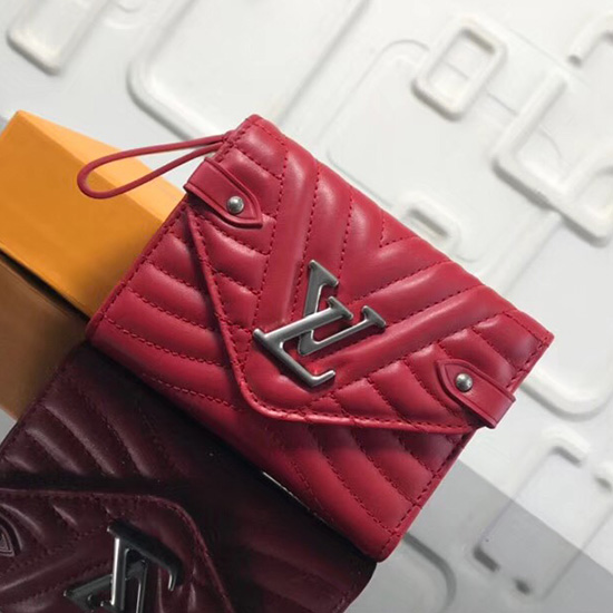 Portafoglio Louis Vuitton New Wave Compatto Rosso M63428