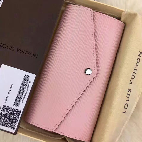 Portafoglio Louis Vuitton Sarah In Pelle Epi Rosa M60724