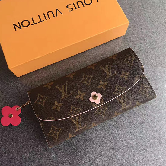 Portafoglio Louis Vuitton Tela Monogram Emilie Papavero M64202