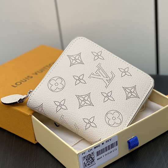 Portafoglio Louis Vuitton Zippy Compatto Crema M81558