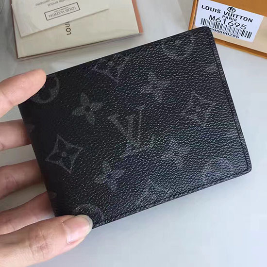 Portafoglio Multiplo In Tela Louis Vuitton Monogram Eclipse M61695