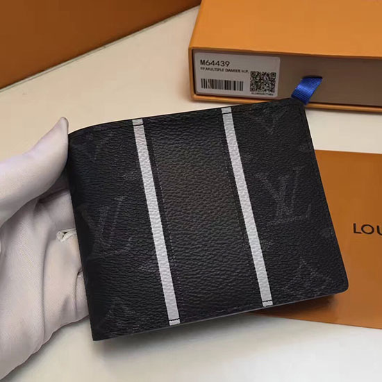 Portafoglio Multiplo In Tela Louis Vuitton Monogram Eclipse M64439