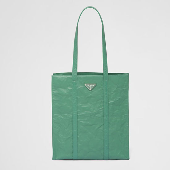 Prada Borsa Piccola In Pelle Nappa Antica Verde 1bg459