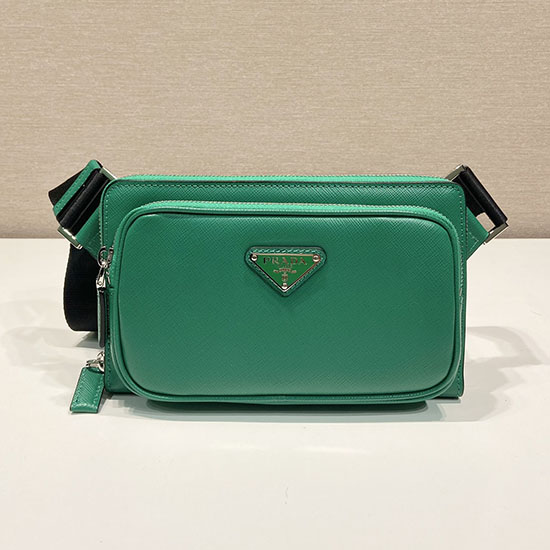 Prada Marsupio In Pelle Saffiano Verde 2vh156