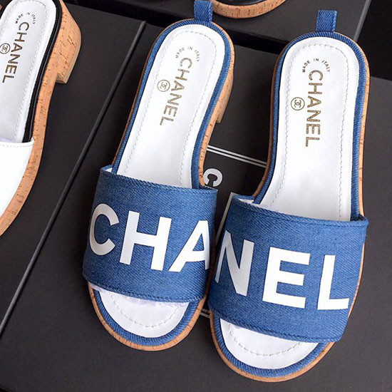 Sabot Chanel In Denim G34876