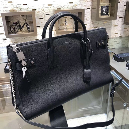 Saint Laurent Sac De Jour Souple 36 Borsone In Pelle Moroder 491714