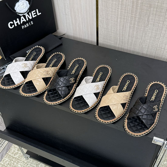 Sandali Chanel In Pelle Di Agnello Msc043006