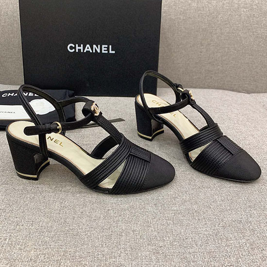 Sandali Chanel Neri Cs03184