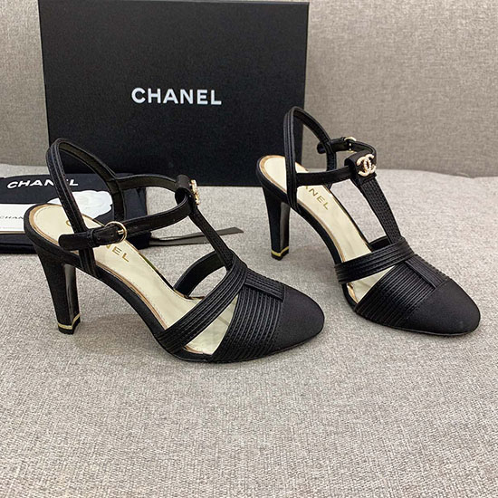 Sandali Chanel Neri Cs03185