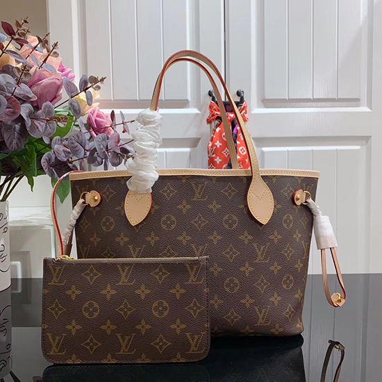 Tela Monogramma Louis Vuitton Neverfull Pm Beige M41000