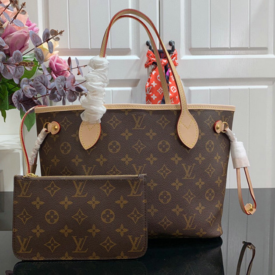 Tela Monogramma Louis Vuitton Neverfull Pm Beige M41245