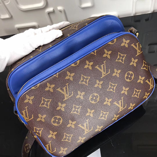 Tela Monogramma Louis Vuitton Nil Pm Blu M95607