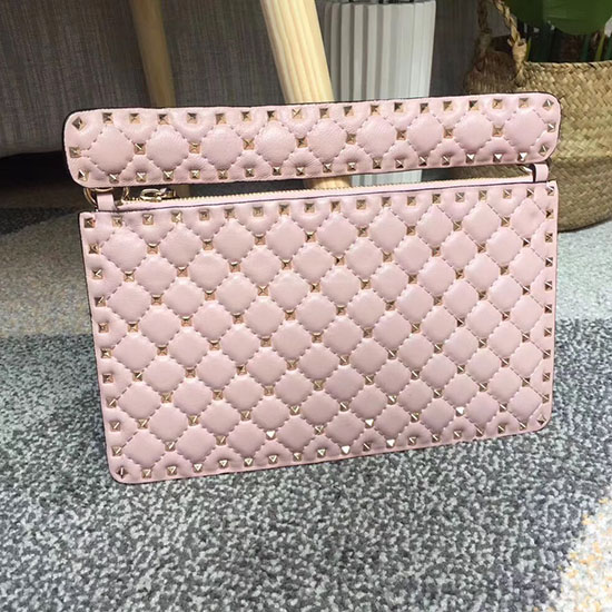 Valentino Garavani Pochette Rockstud Spike Rosa V0177