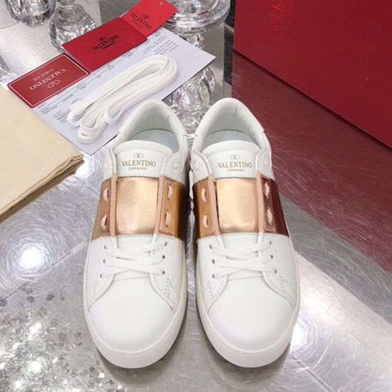 Valentino Garavani Sneakers In Pelle Bianche Vs19063