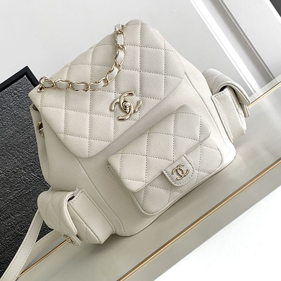 Zaino Chanel Bianco As4398