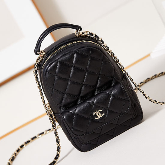 Zaino Chanel Mini In Pelle Di Agnello Ap3753 Nero