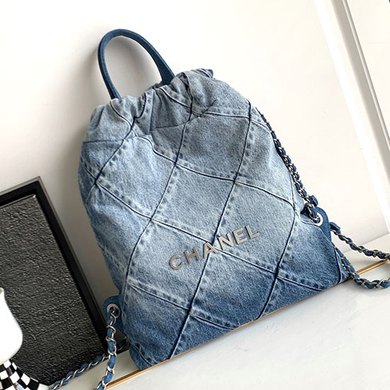 Zaino In Denim Chanel As3859