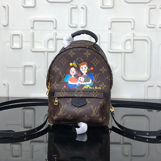 Zaino Louis Vuitton Family Con Stampa Palm Springs Mini M41562