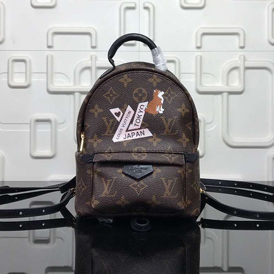 Zaino Louis Vuitton Mini Palm Springs Con Stampa Di Cani M41562