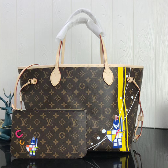 لويس فويتون مونوغرام قماش Neverfull مم M40995