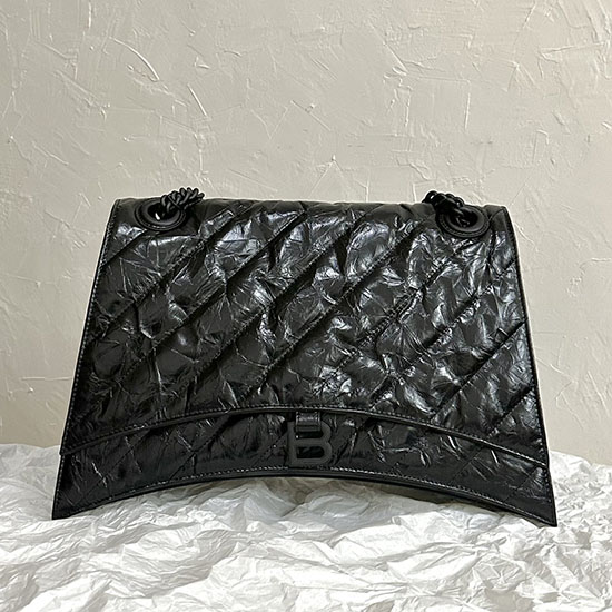 Balenciaga Crush голяма ватирана чанта с верига B716332