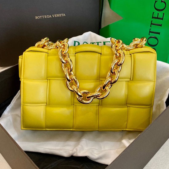 Bottega Veneta веригата касета жълта B631421