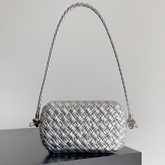 Bottega Veneta възел на каишка сребро B717623