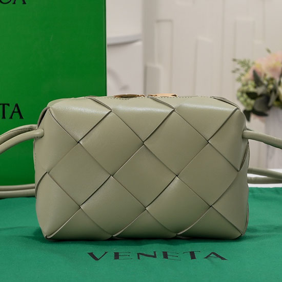 Bottega Veneta малка чанта за касетъчен фотоапарат травертин 6600